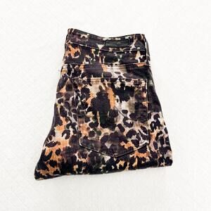 AG The Farrah High-Rise Skinny Ankle Printed Denim Jeans Size 27